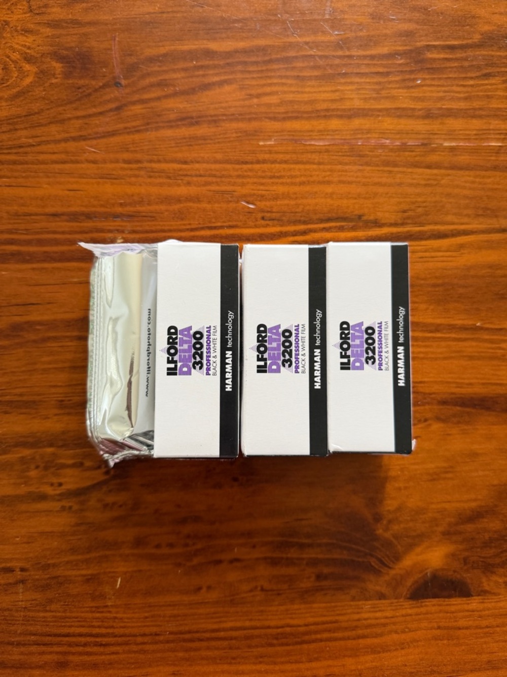 Ilford delta 3200 120 Film Rolls - 4 rolls Black & White
